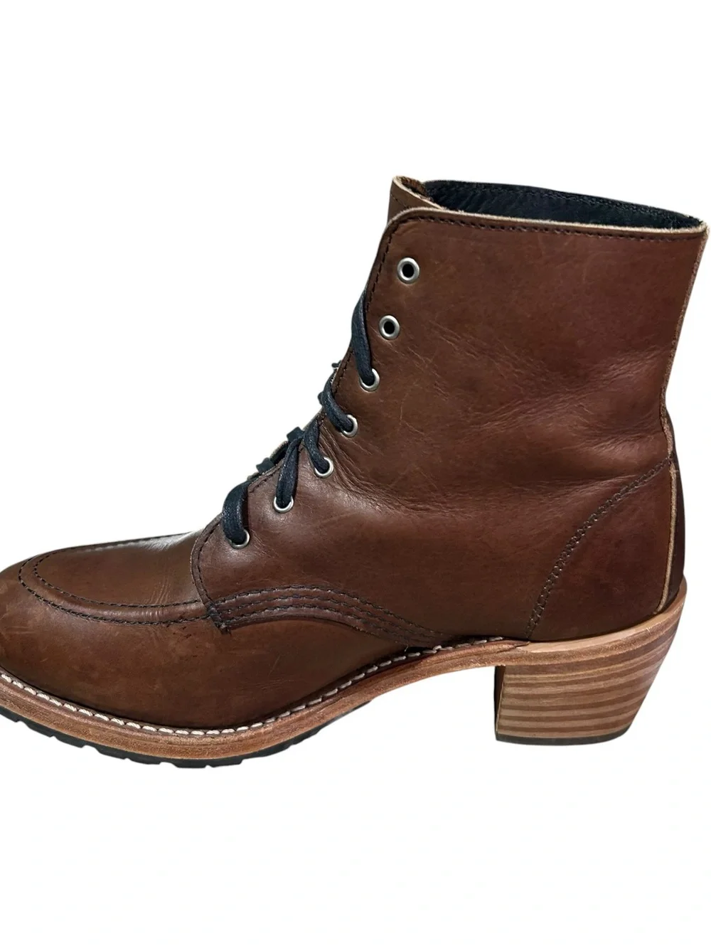 Red Wing Women's Clara Heritage Boots 3406 Size 9.5B Leather Heeled USA Made